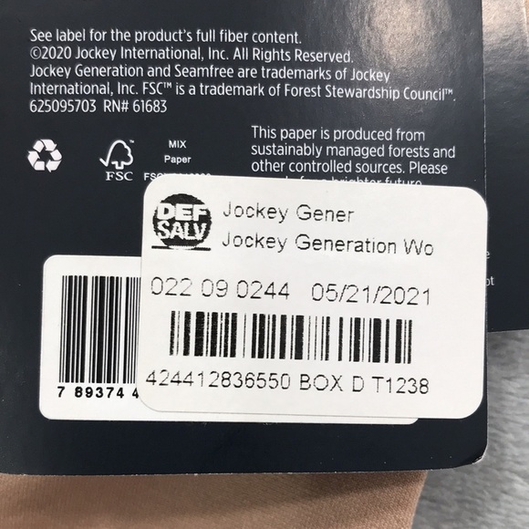 Jockey Everyday Slimming Thong & Slimming Shorts Size Small New - Picture 12 of 14